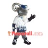 Silver Horned Forceful Antelope Mascot Costume