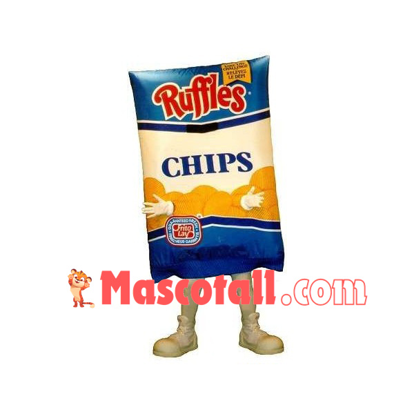 Pack of Original Wavy Potato Chips Mascot Costume
