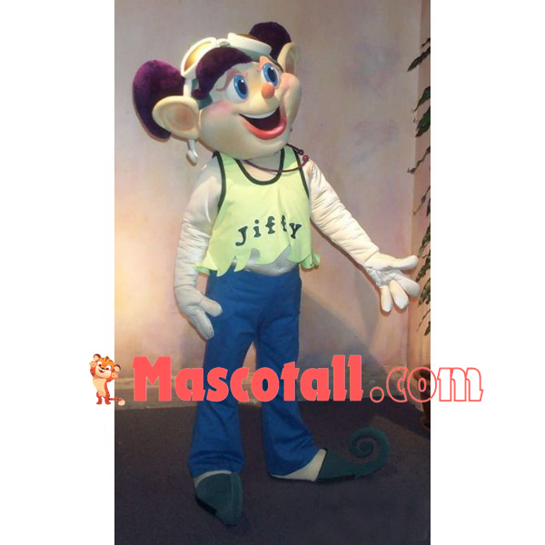 Cool Purple Haired Sports Girl Mascot Costume