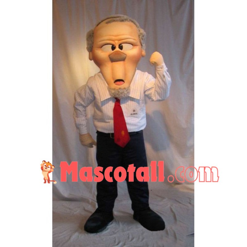 The Old Principal On Motivational Speech Mascot Costume