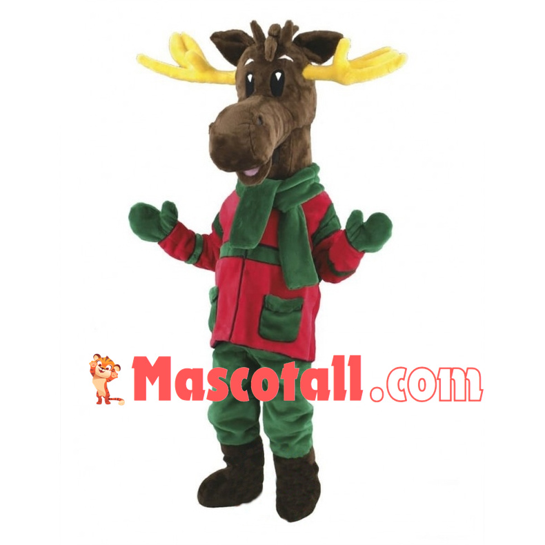 Christmas Reindeer Mascot Adult Costume 