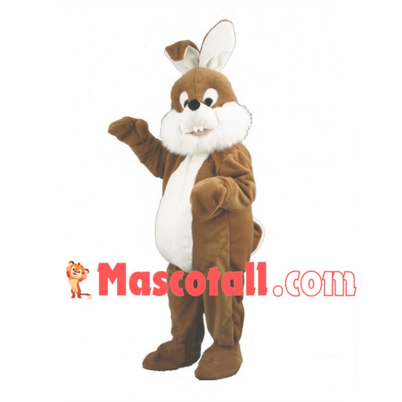 Brown Rabbit Mascot Adult Costume 