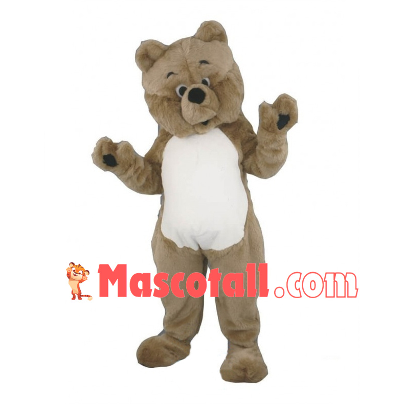 Cute Grizzly Bear Mascot Adult Costume 