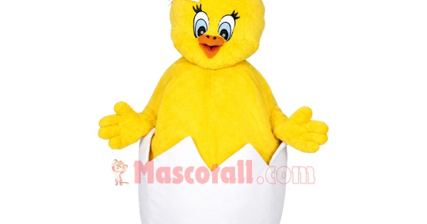 Adorable Newborn Chicken In Egg Shell Mascot Costume