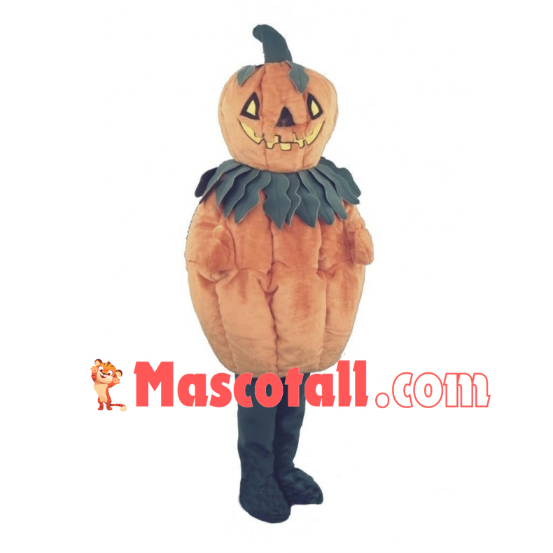 2nd Version Of Halloween Pumpkin Man Mascot Costume	