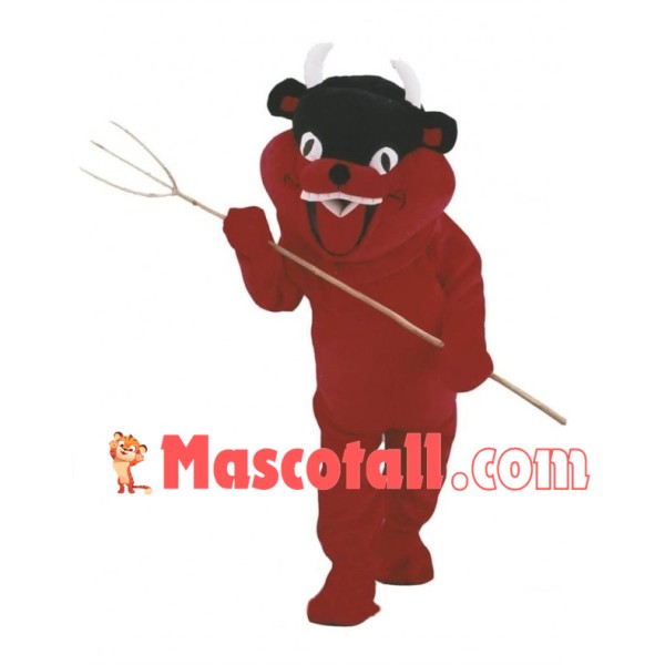 Happy Devil Mascot Adult Costume	