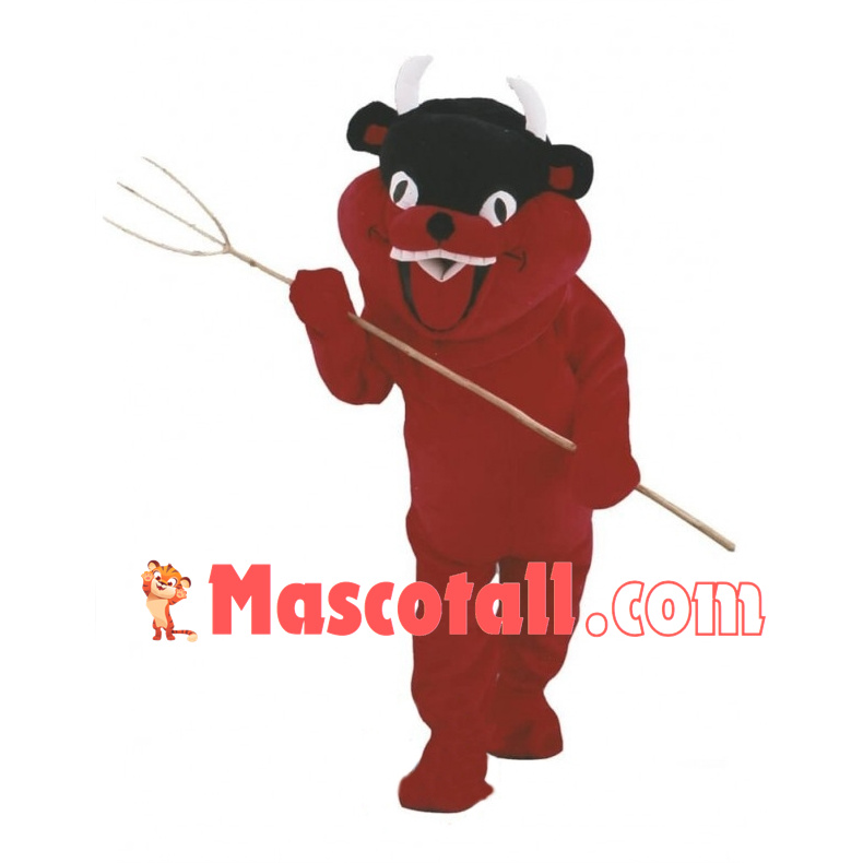 Happy Devil Mascot Adult Costume	