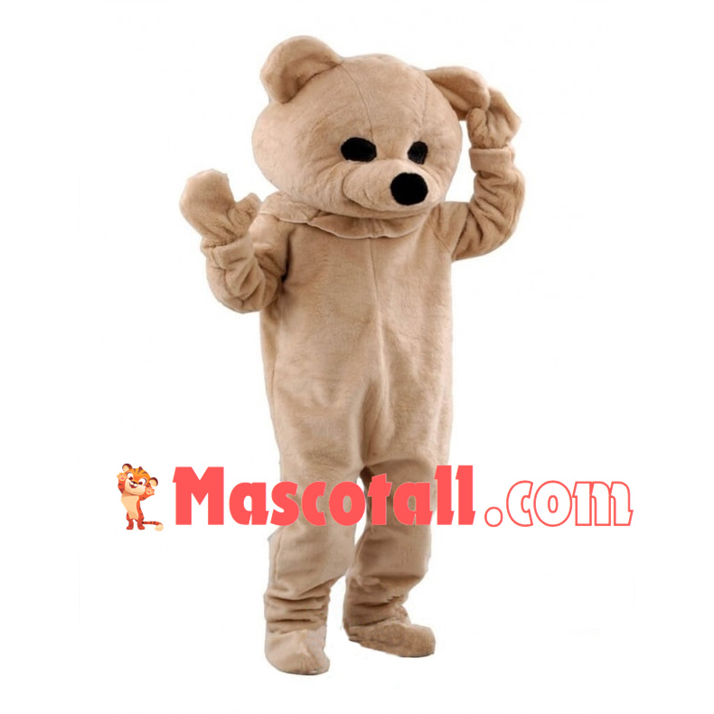 Beige Bear Mascot Adult Costume	