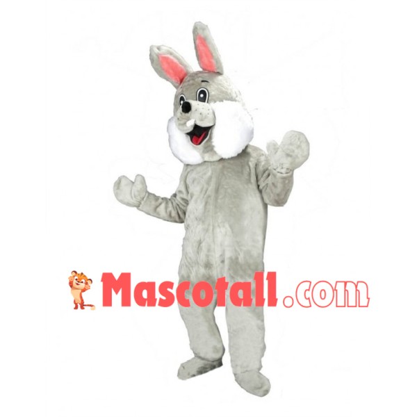 Lovely Grey Hare Mascot Adult Costume 
