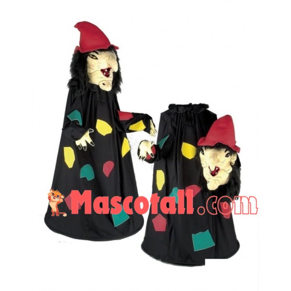 Scary Old Witch Mascot Costume 