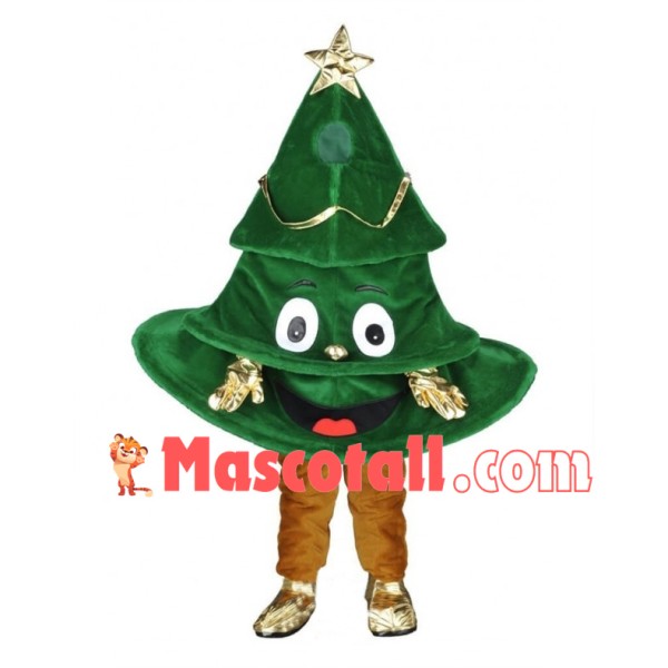 Lightweight Cartoon Christmas Tree Mascot Costume