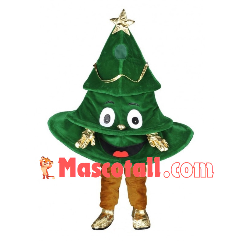 Lightweight Cartoon Christmas Tree Mascot Costume