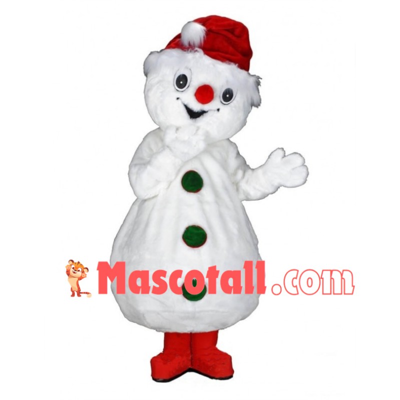 Adorable Christmas Snowman Mascot Costume