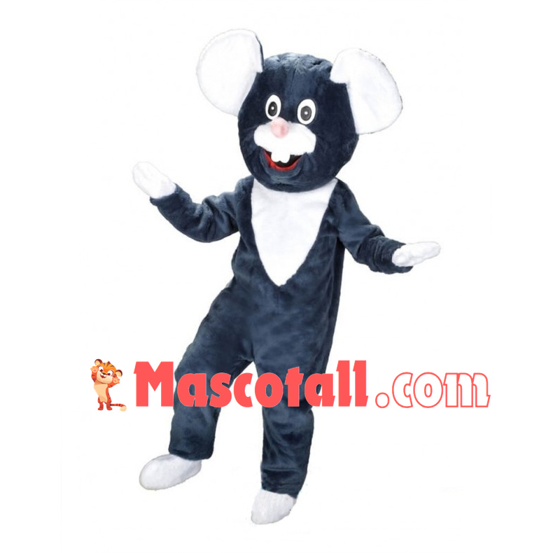 Happy Black Mouse Mascot Costume