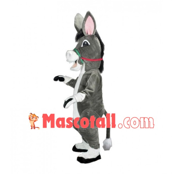 Lovely Grey Donkey Mascot Costume 