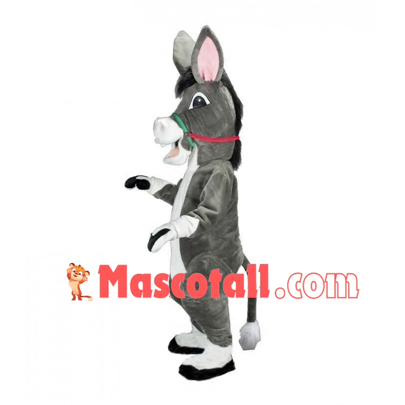 Lovely Grey Donkey Mascot Costume 