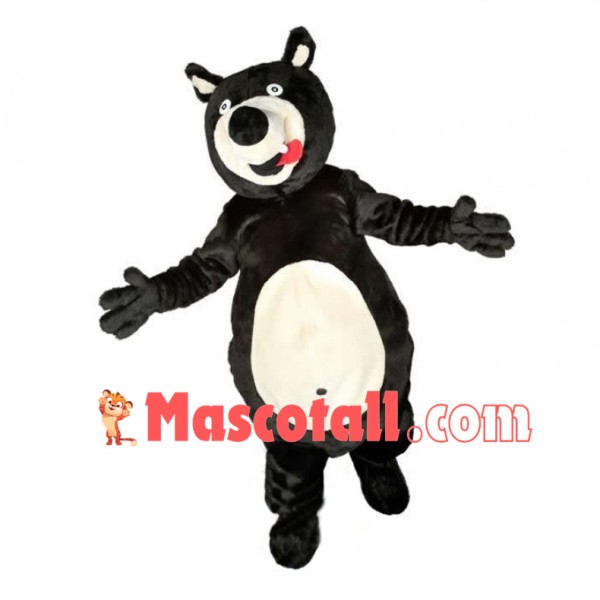 Lovely Black Bear Mascot Costume