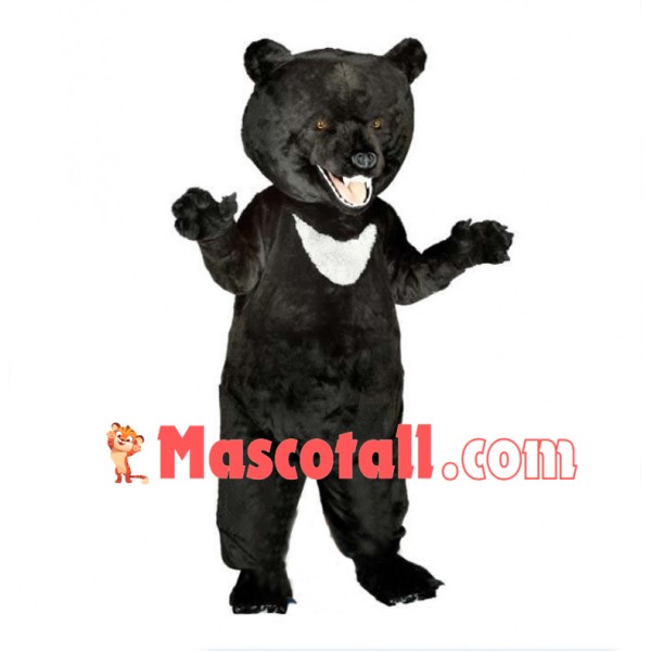 Howling Asiatic Black Bear Mascot Costume