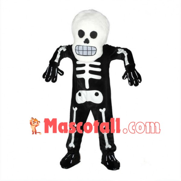 Halloween Skeleton Mascot Costume 