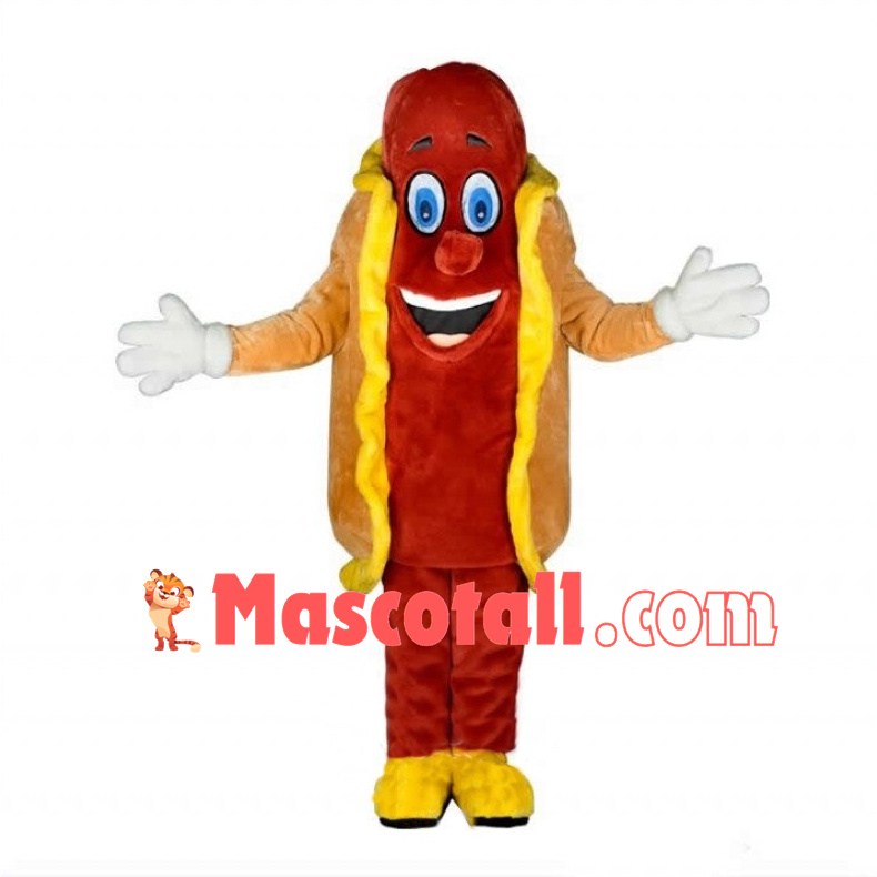 Hot dog Man Mascot Costume 