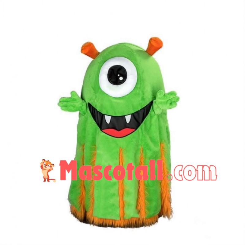 Green Monster Mascot Costume 