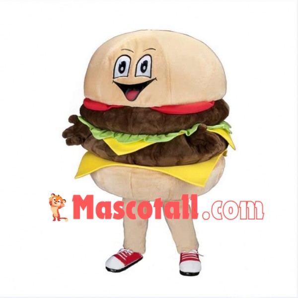Deluxe Cartoon Double Cheeseburger Lightweight Mascot Costume 