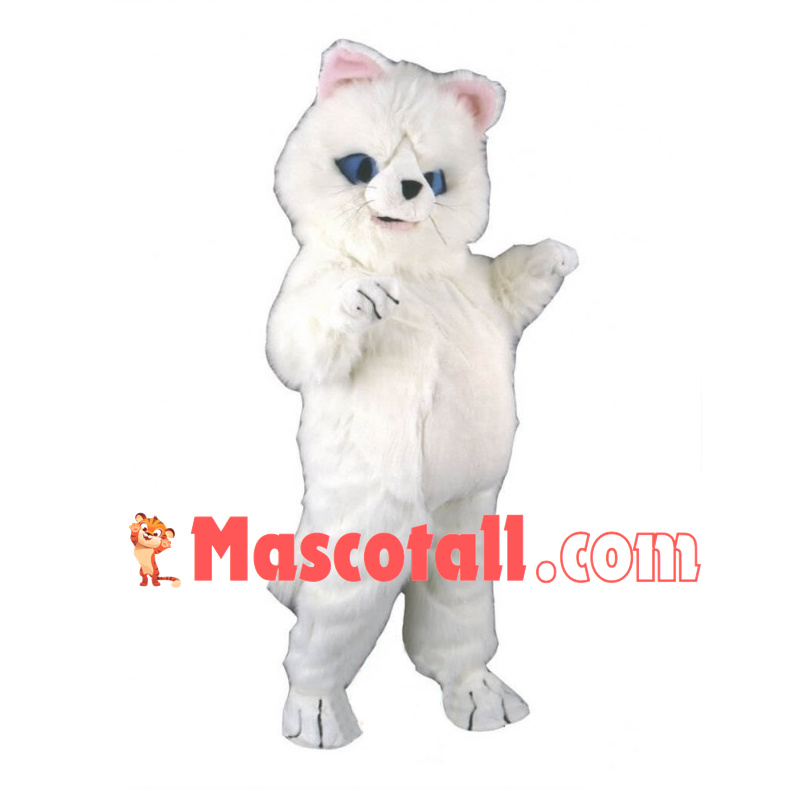 Long Plush Royale Kitten Mascot Costume 