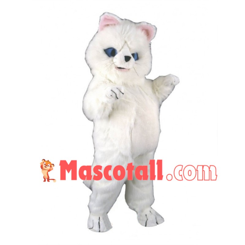 Long Plush Royale Kitten Mascot Costume 