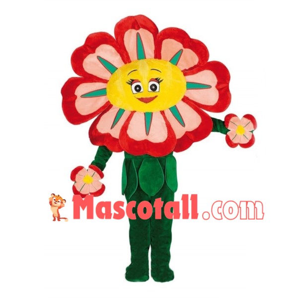 Cartoon Flower Mascot Adult Costume	