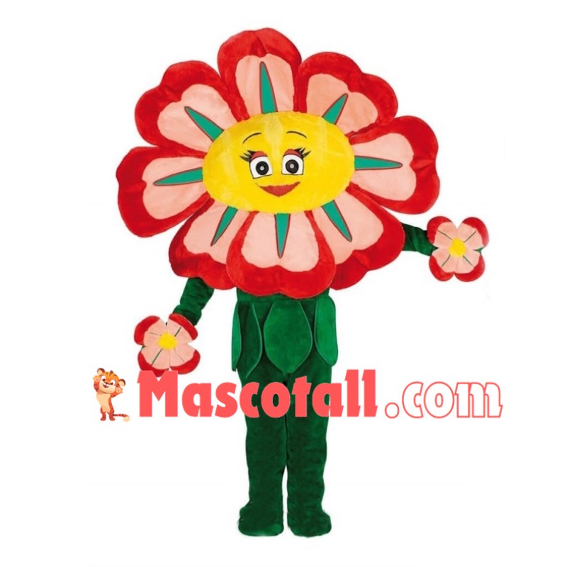 Cartoon Flower Mascot Adult Costume	