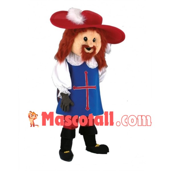 Athos Musketeer Mascot Costume 