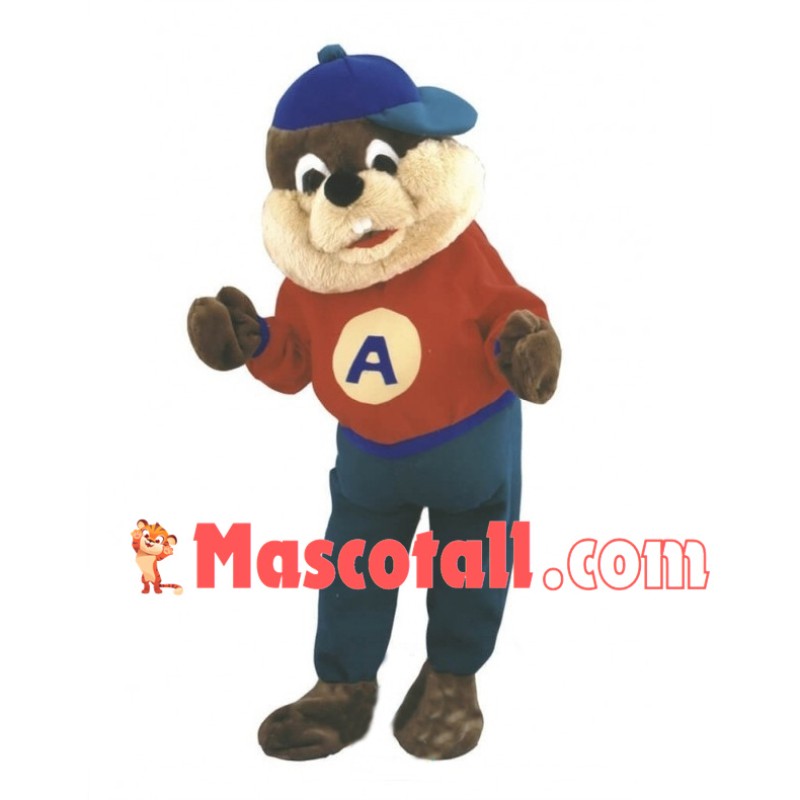 Squirrel Boy Mascot Costume Fancy Dress Outfit 	