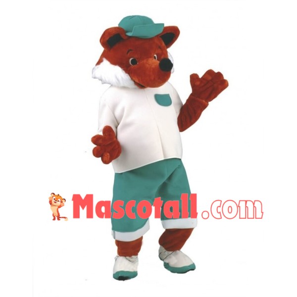 Fox Boy Mascot Costume Fancy Dress Outfit