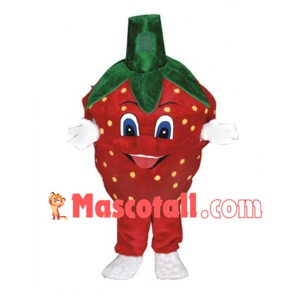 Deluxe Cartoon Strawberry Lightweight Mascot Adult Costume