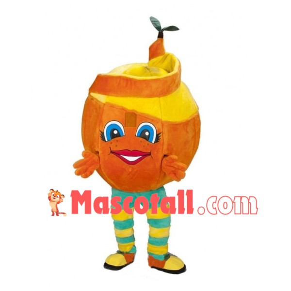 Deluxe Cartoon Half-peeled Mandarin Orange Lightweight Mascot Costume