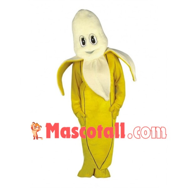 Adult Cartoon Peeled Banana Mascot Costume