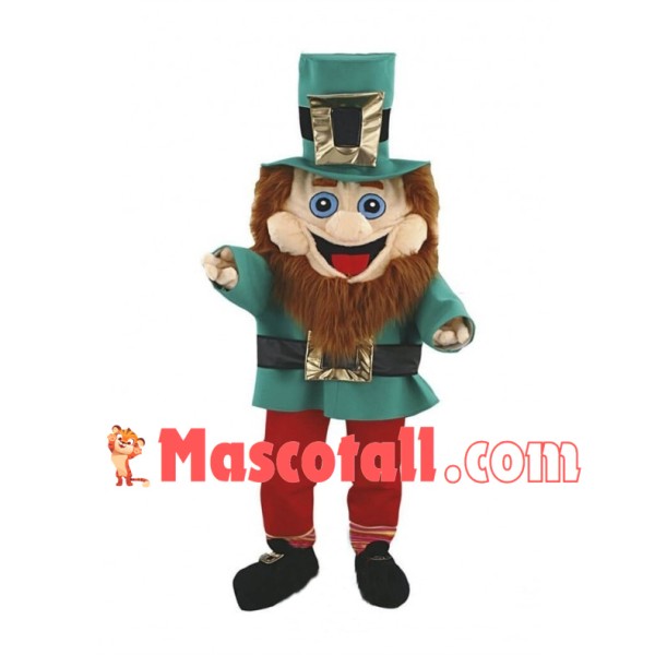 Happy Leprechaun Mascot Costume 
