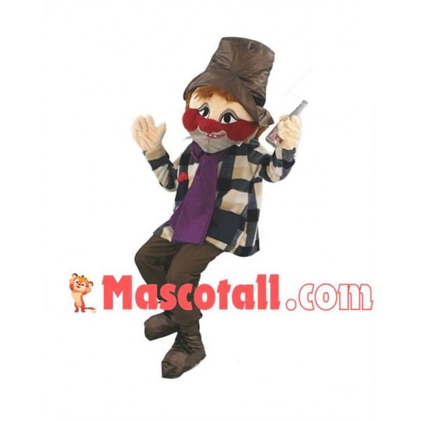 Homeless Man Mascot Costume  