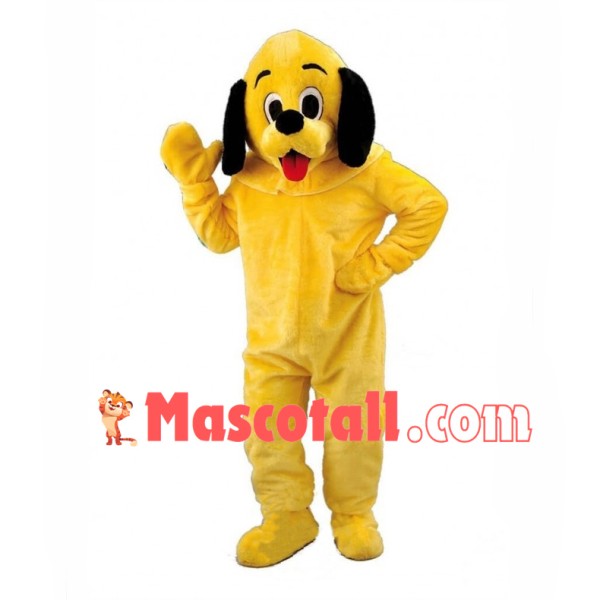 Lovely Yellow Hound Mascot Costume 