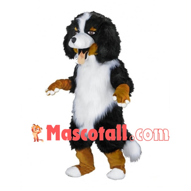 Lovely Bernese Mountain Dog Mascot Costume 
