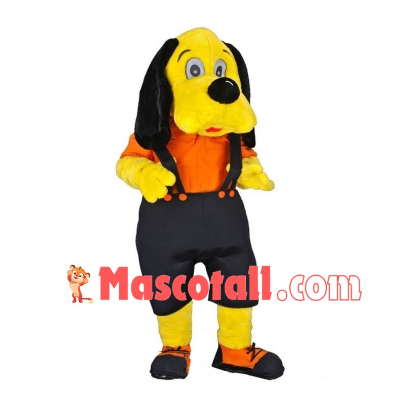 Yellow Dog Mascot Costume Fancy Dress Outfit