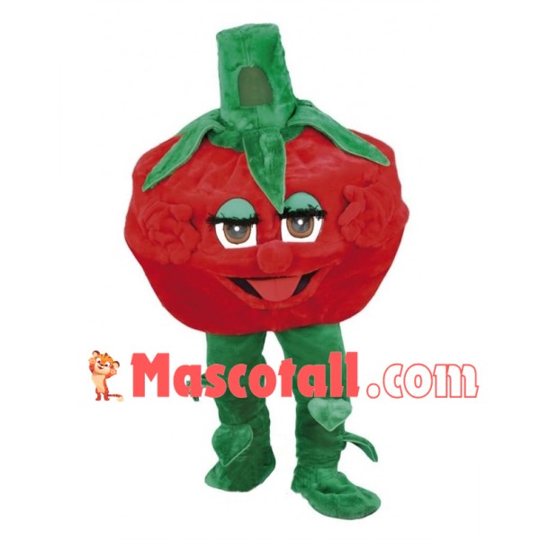 Lightweight Cartoon Tomato Mascot Costume For Female