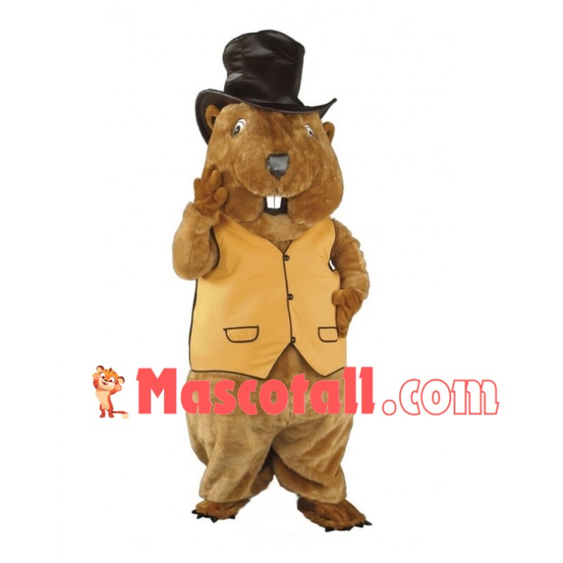 Mr. Beaver Mascot Costume 
