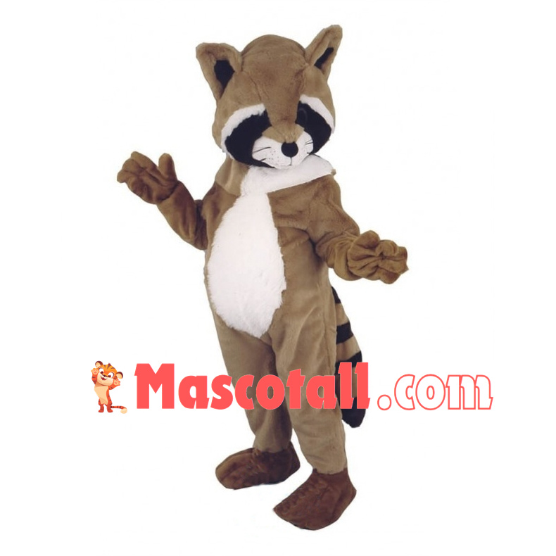 Brown Raccoon Mascot Costume