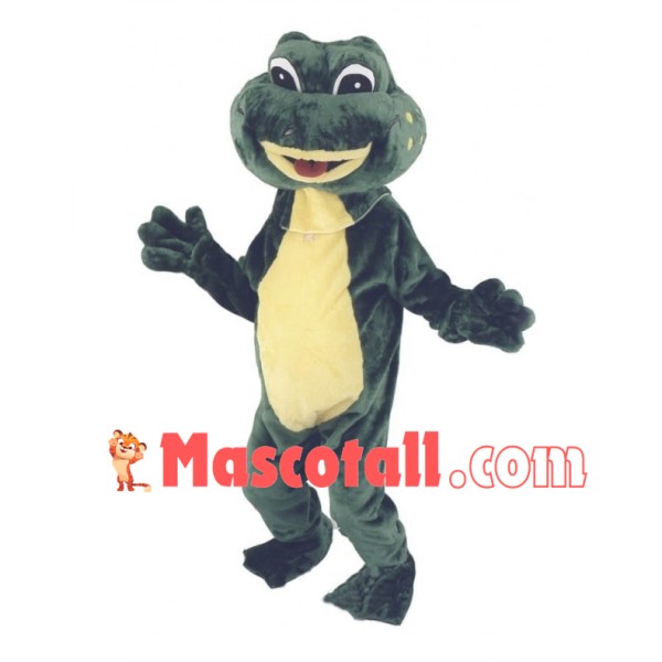 Lovely Green Frog Mascot Adult Costume 