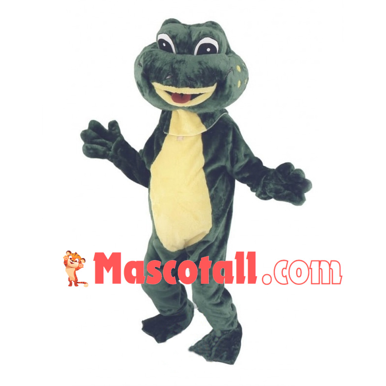 Lovely Green Frog Mascot Adult Costume 