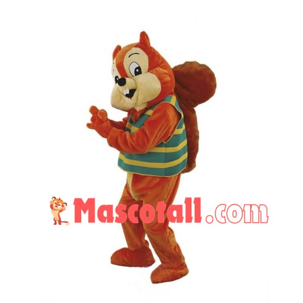 Orange Squirrel Mascot Costume Fancy Dress Outfit