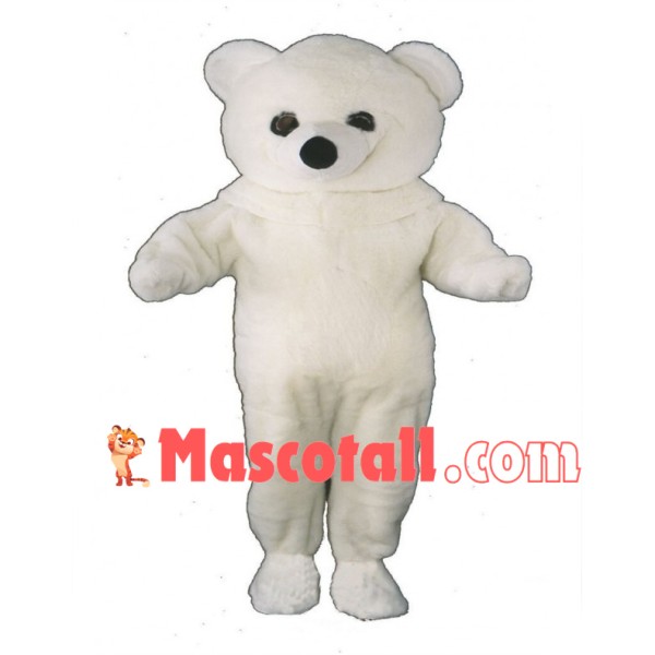 Long Plush White Bear Mascot Costume
