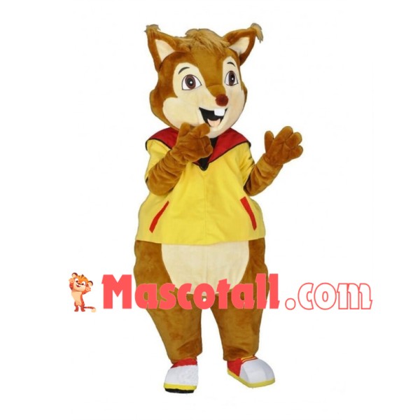 Lovely Squirrel Mascot Costume Fancy Dress Outfit
