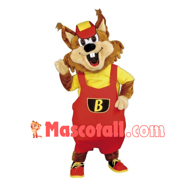 Happy Squirrel Mascot Costume Fancy Dress Outfit